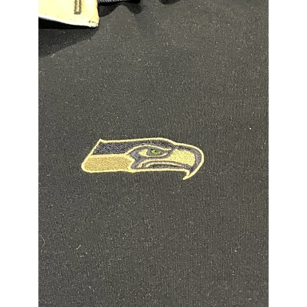 Seattle Seahawks Polo Shirt Mens Large Eagle Logo Football NFL Antigua Mens - Picture 5 of 6
